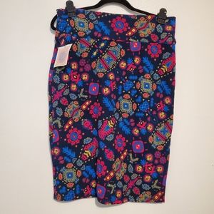 Lularoe women's XL multicolored skirt Cassie simply comfortable NWT